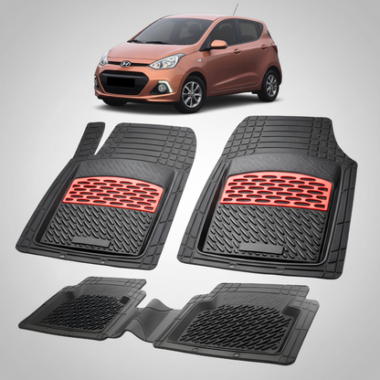 Covorase Auto Hyundai i10 2013-2016 - Tavita Cauciuc-Red