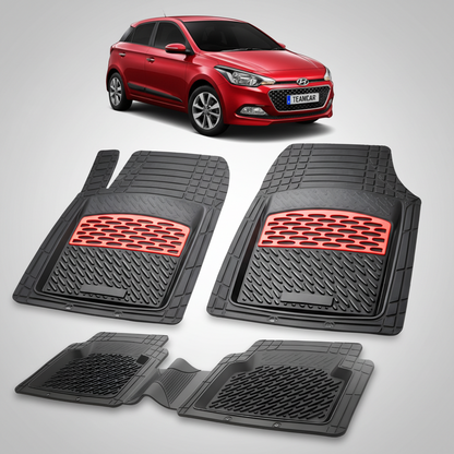 Covorase Auto Hyundai i20 Hatchback 2014-2018 - Tavita Cauciuc-Red