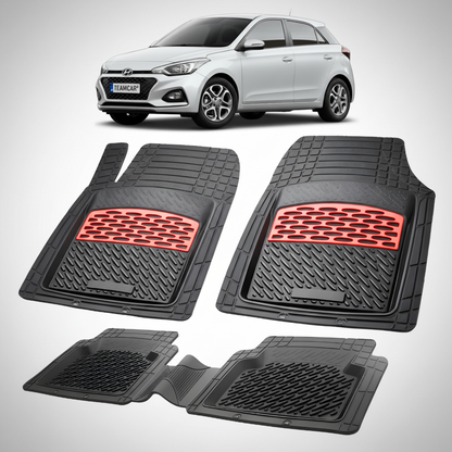 Covorase Auto Hyundai i20 Facelift 2018-2020 - Tavita Cauciuc-Red