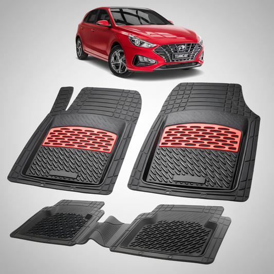 Covorase Hyundai i30 III Hatchback 2020-2026 - Cauciuc Tip Tavita -Red