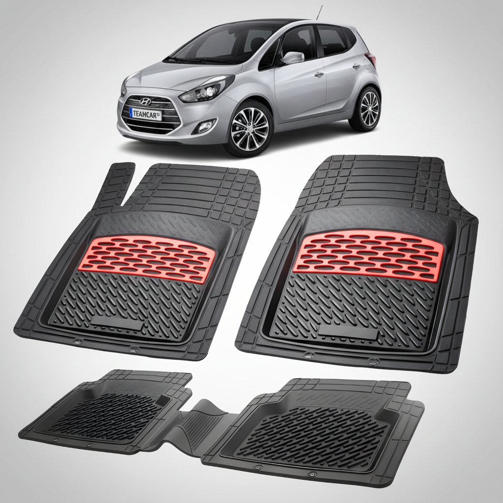 Covorase Hyundai ix20 2010–2015 Tavita cauciuc-Red