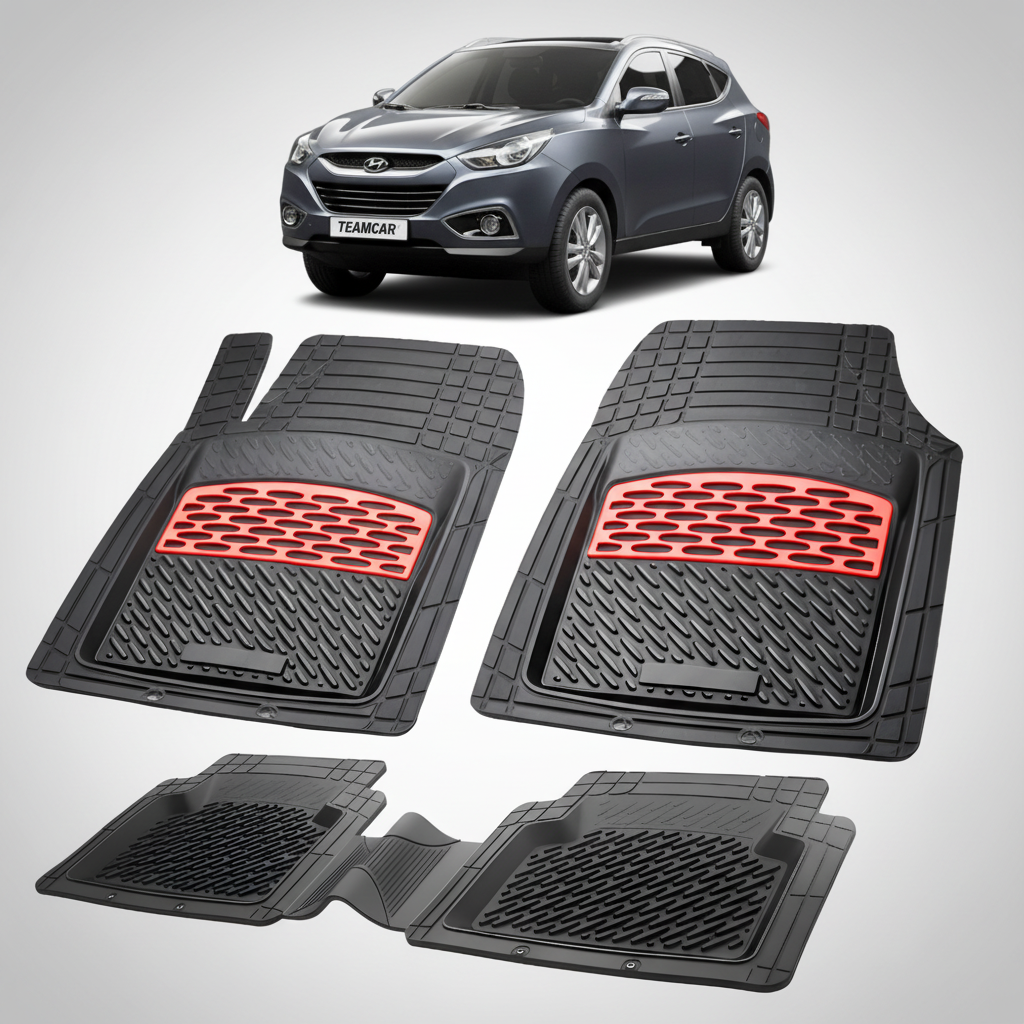 Covorase Hyundai ix35 2009–2013 Tavita cauciuc-Red