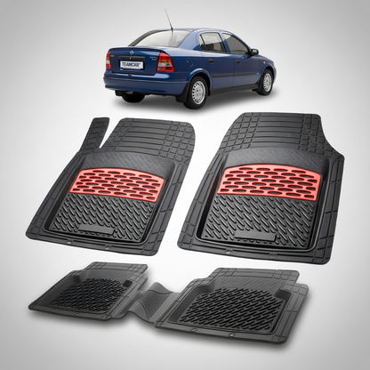 Covorașe Auto Tip Tăviță Compatibile Opel Astra G (1998–2009)-Red- Sedan