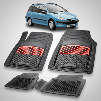 Covorase Auto Tip Tavita Compatibile Peugeot 206 SW (2002-2007) Red