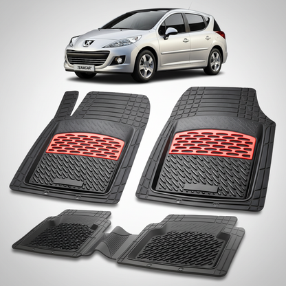 Covorase Tip Tavita Compatibile Peugeot 207 SW (2009-2012)-Red