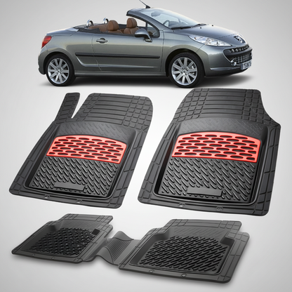 Covorase Auto Tip Tavita Compatibile Peugeot 207 CC (2006-2009)- Red
