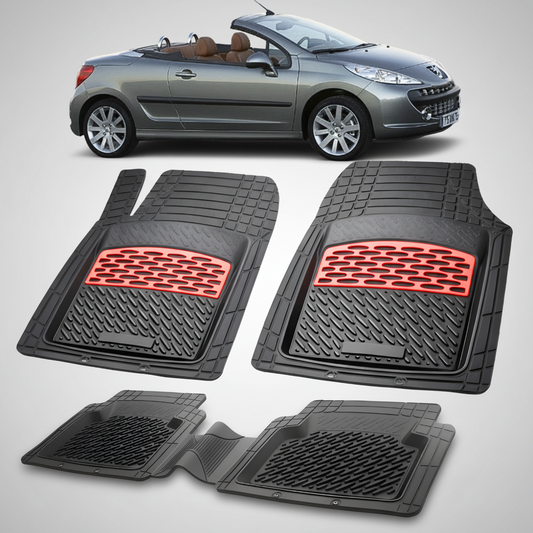 Covorase Auto Tip Tavita Compatibile Peugeot 207 CC (2006-2009)- Red
