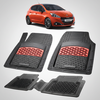 Covorase Auto Tip Tavita Compatibile Peugeot 208 (5 usi,2015-2019) Red