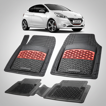 Covorase Auto Tip Tavita Compatibile Peugeot 208 (3 usi,2012-2015) Red