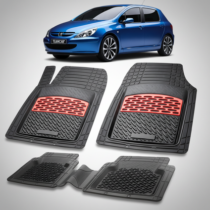 Covorase Auto Tip Tavita Compatibile Peugeot 307 Hatchback 5 usi 2001-2005 Red
