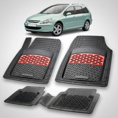 Covorase Auto Tip Tavita Compatibile Peugeot 307 SW (2002-2005) Red