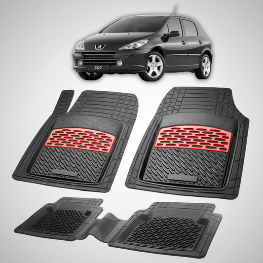 Covorase Auto Tip Tavita Compatibile Peugeot 307 FL (5 usi 2005-2008) Red
