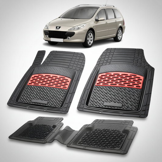Covorase Auto Tip Tavita Compatibile Peugeot 307 FL (SW 2005-2008) Red