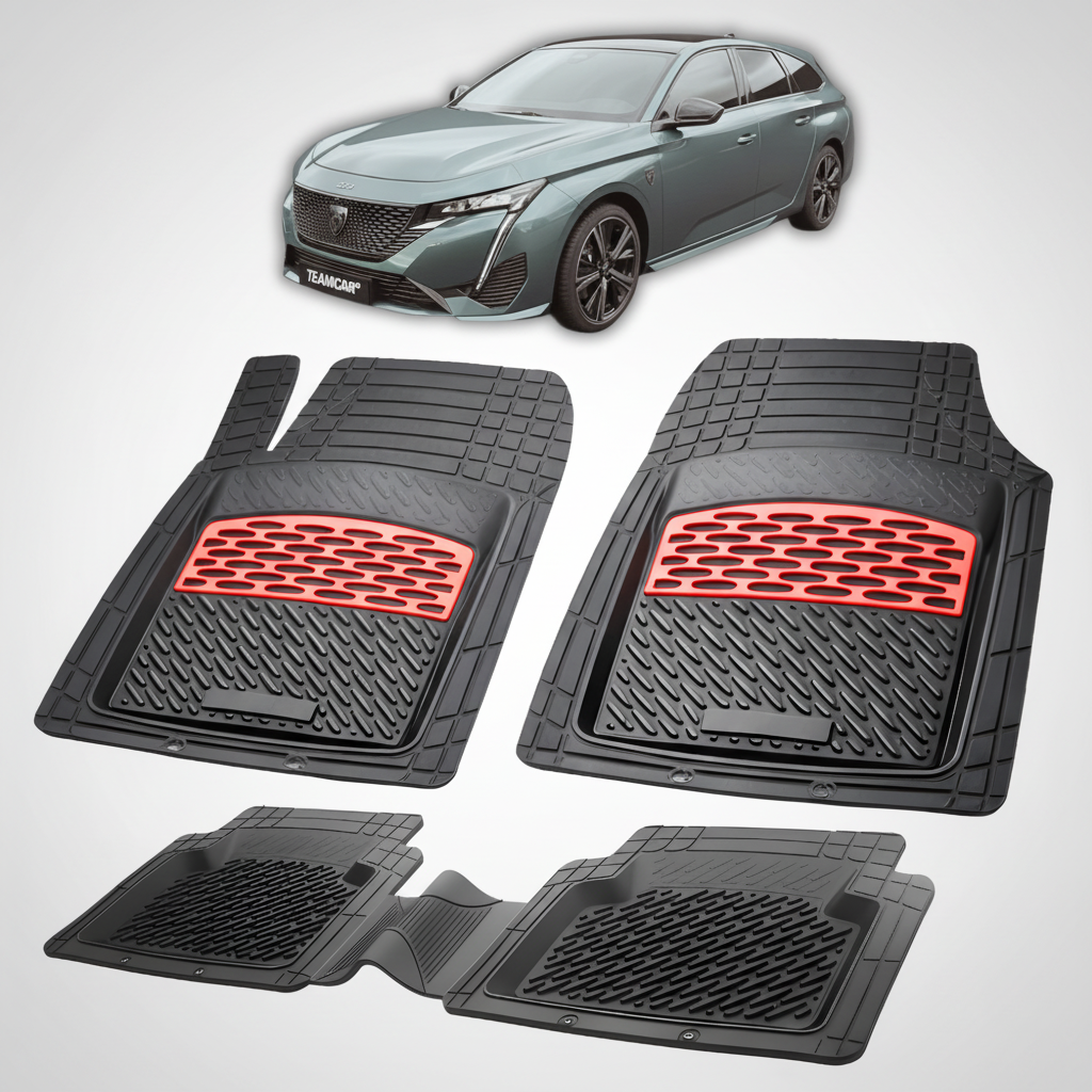 Covorase Auto Tip Tavita Compatibile Peugeot 308 III SW - Red