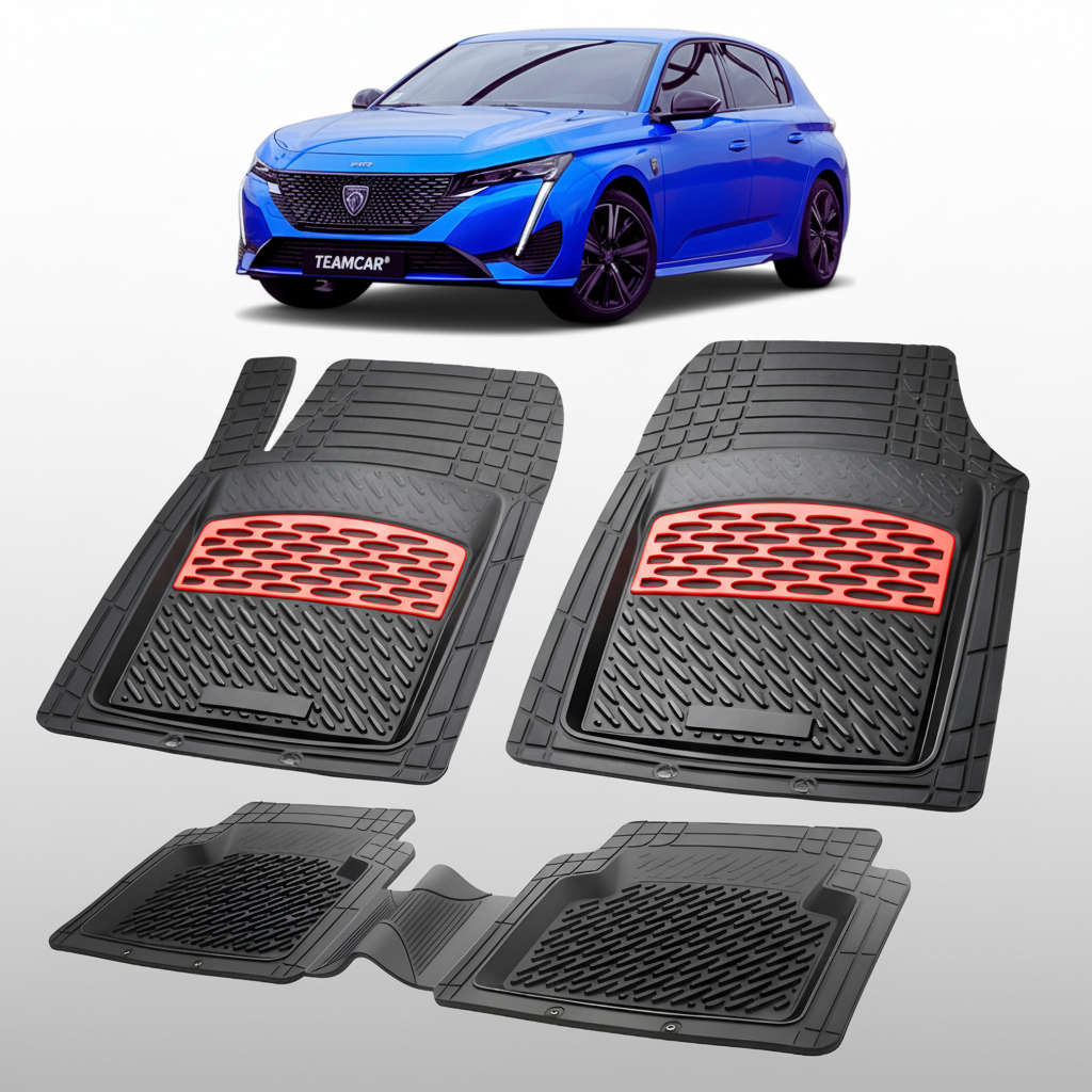 Covorase Auto Tip Tavita Compatibile Peugeot 308 III (P5: 2021–2025) Red