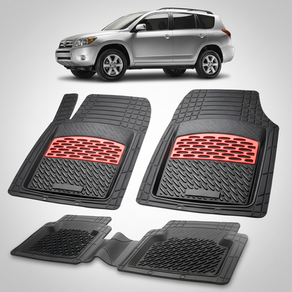Covorase Auto Tip Tavita Cauciuc Compatibile Toyota RAV4 (2006–2012) Red
