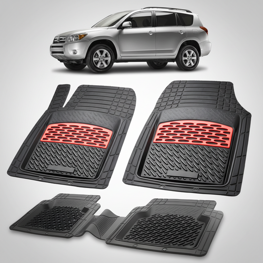 Covorase Auto Tip Tavita Cauciuc Compatibile Toyota RAV4 (2006–2012) Red