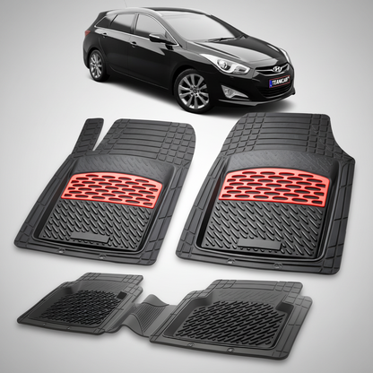 Covorase Hyundai i40 Wagon 2011 – 2015 - Cauciuc Tip Tavita -Red