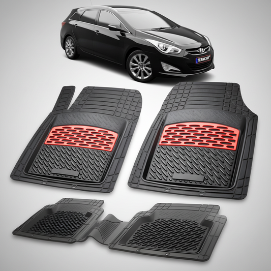Covorase Hyundai i40 Wagon 2011 – 2015 - Cauciuc Tip Tavita -Red