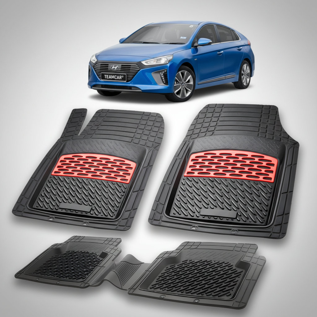Covorase Hyundai Ioniq 2016–2019 Tavita cauciuc-Red