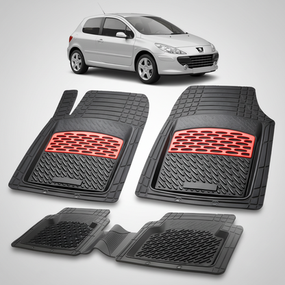Covorase Auto Tip Tavita Compatibile Peugeot 307 Hatchback 3 usi 2005-2008 Red