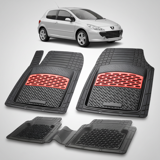 Covorase Auto Tip Tavita Compatibile Peugeot 307 Hatchback 3 usi 2005-2008 Red