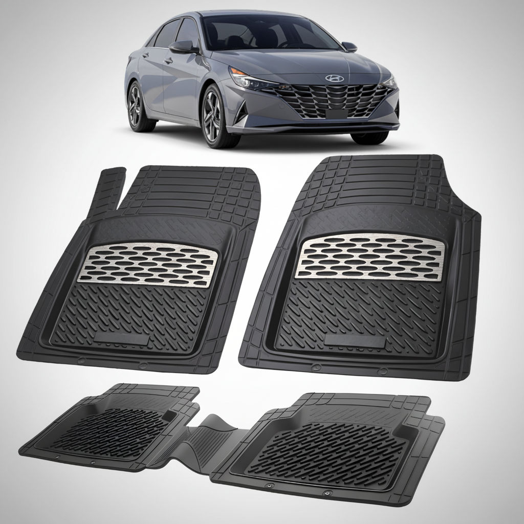 Covorase Auto Cauciuc Compatibile Hyundai Elantra VII (2020-2024) -Silver
