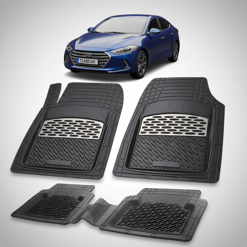 Covorase Auto Cauciuc Tip Tavita Hyundai Elantra VI (2015-2020) - Silver