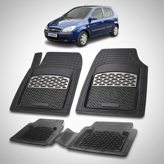 Covorase Auto Cauciuc Compatibile Hyundai Getz 2002-2011- Silver