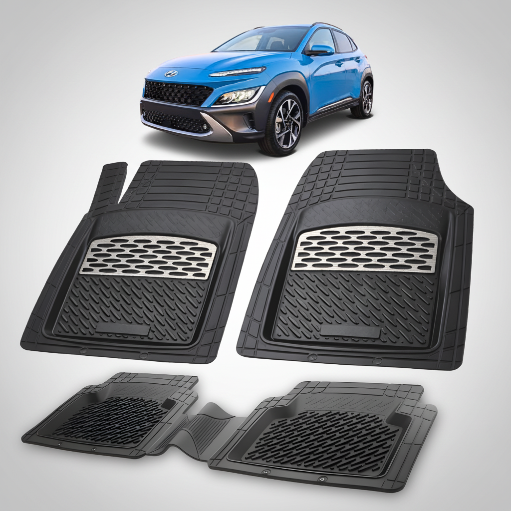 Covorase Hyundai Kona Tavita Cauciuc Compatibile 2021–2023 Silver