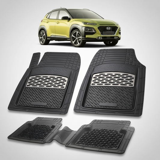 Covorase Hyundai Kona Tavita Cauciuc Compatibile 2017–2020 Silver