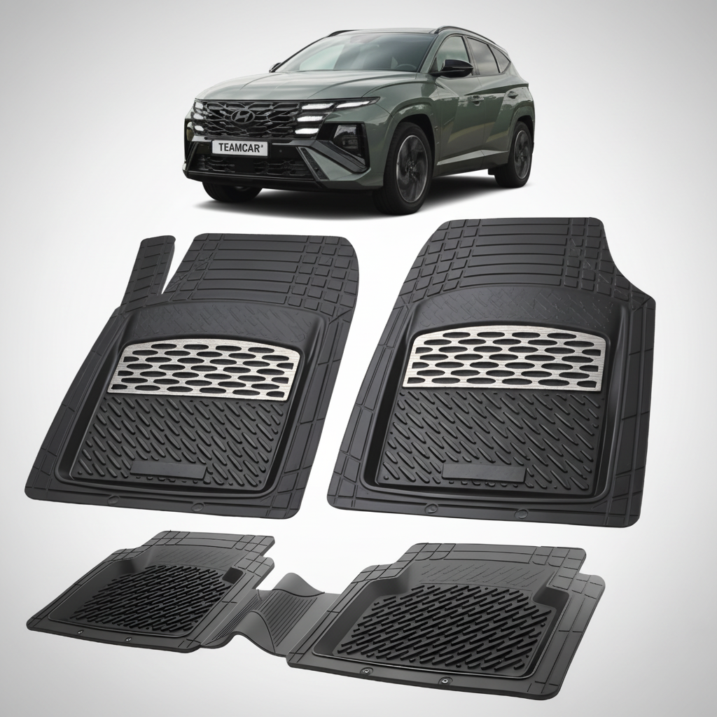 Covorase Auto Tavita Cauciuc Compatibile Hyundai Tucson III (2020-2024) - Silver
