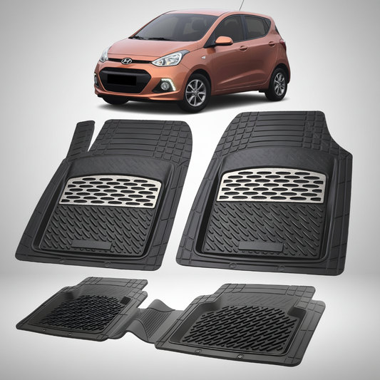 Covorase Auto Hyundai i10 2013-2016 - Tavita Cauciuc-Silver