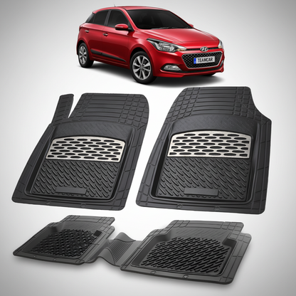 Covorase Auto Hyundai i20 Hatchback 2014-2018 - Tavita Cauciuc-Silver