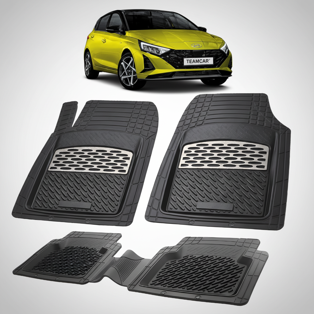 Covorase Auto Hyundai i20 (BC3 / BI3) 2023-  Tavita Cauciuc-Silver