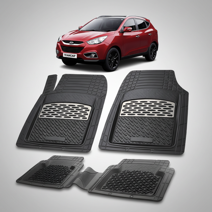 Covorase Hyundai ix35 FL 2013–2015 Tavita cauciuc-Silver