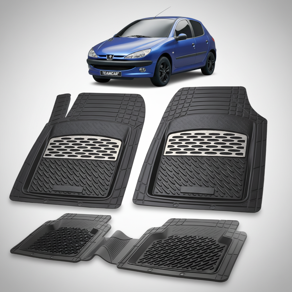 Covorase Tavita Compatibile Peugeot 206 Hatchback (5 usi-1998-2003) Silver