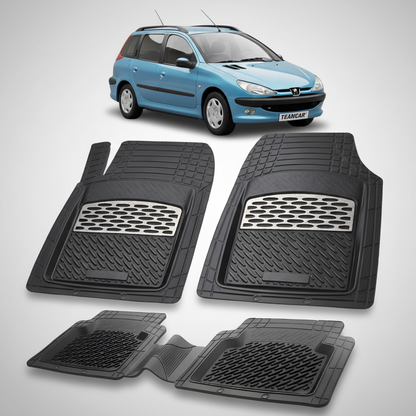 Covorase Auto Tip Tavita Compatibile Peugeot 206 SW (2002-2007) Silver