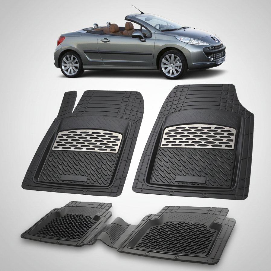 Covorase Auto Tip Tavita Compatibile Peugeot 207 CC (2006-2009)- Silver