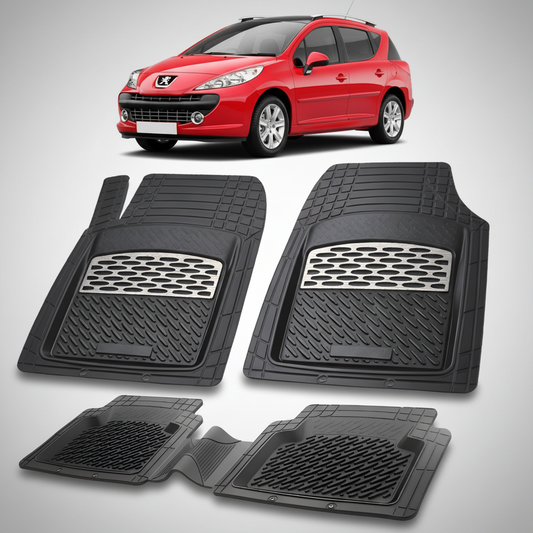 Covorase Auto Tip Tavita Compatibile Peugeot 207 SW (2007-2009)-Silver