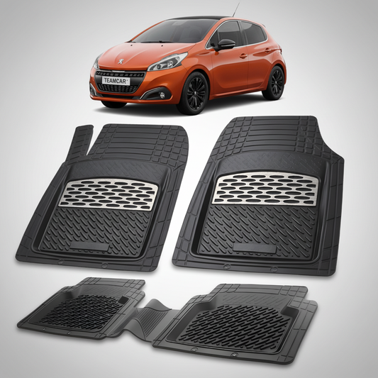 Covorase Auto Tip Tavita Compatibile Peugeot 208 (5 usi,2012-2015) Silver