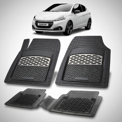 Covorase Auto Tip Tavita Compatibile Peugeot 208 (3 usi,2015-2019) Silver