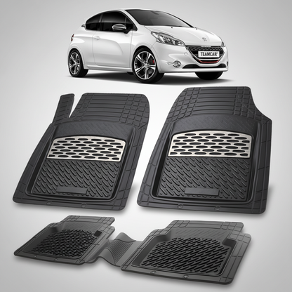 Covorase Auto Tip Tavita Compatibile Peugeot 208 (3 usi,2012-2015) Silver