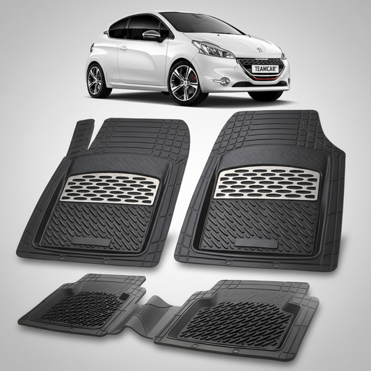 Covorase Auto Tip Tavita Compatibile Peugeot 208 (3 usi,2012-2015) Silver