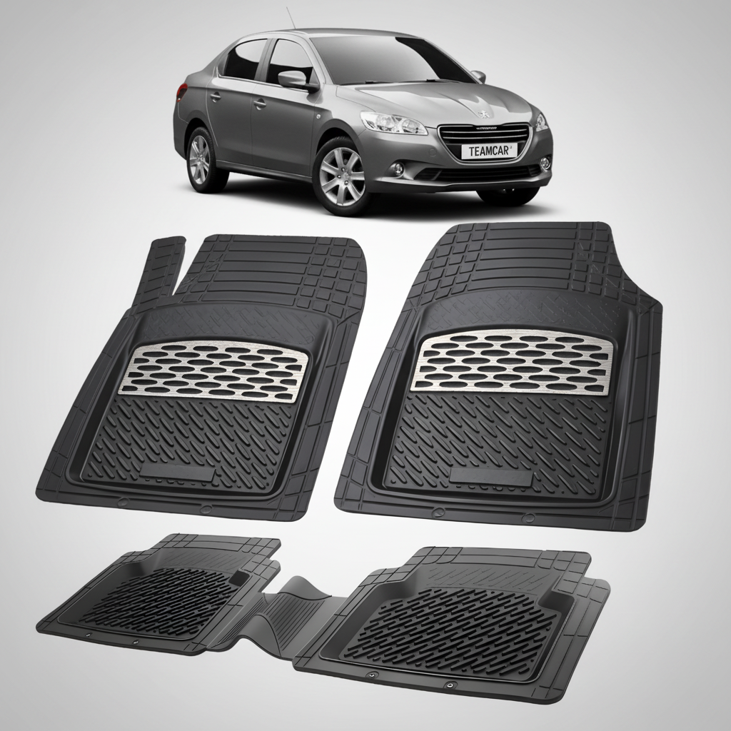 Covorase Auto TeamCar® Tip Tavita Compatibile Peugeot 301 (2012-2016) Silver