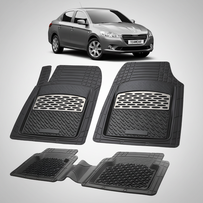 Covorase Auto TeamCar® Tip Tavita Compatibile Peugeot 301 (2012-2016) Silver
