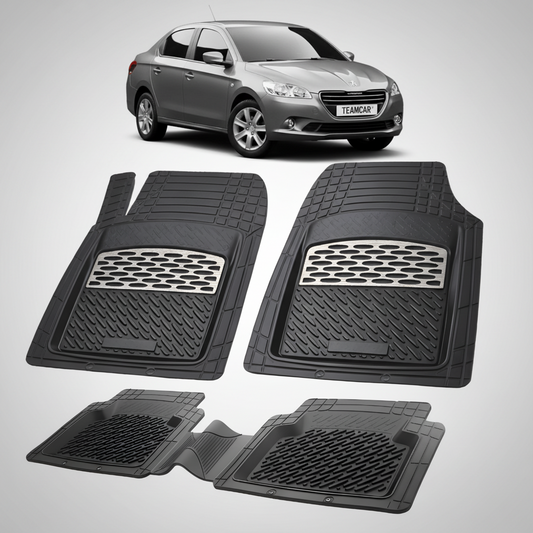 Covorase Auto TeamCar® Tip Tavita Compatibile Peugeot 301 (2012-2016) Silver