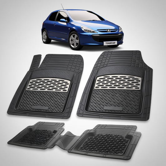 Covorase Auto Tip Tavita Compatibile Peugeot 307 Hatchback 3 usi 2001-2005 Silver