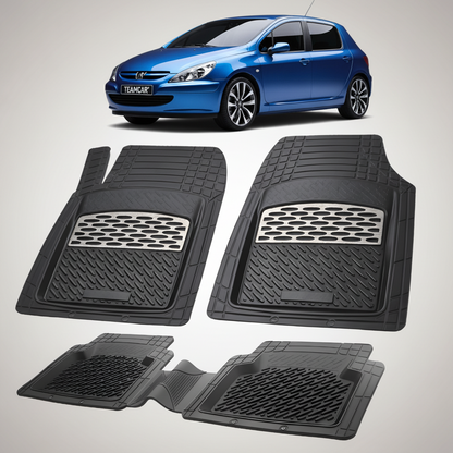 Covorase Auto Tip Tavita Compatibile Peugeot 307 Hatchback 5 usi 2001-2005 Silver