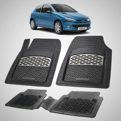 Covorase Tavita Compatibile Peugeot 206 (3 usi Facelift/Faza 2) 2003–2009 Silver